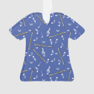 Piccolo Music Note Pattern Ornament