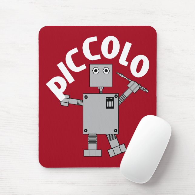 Piccolo Robot Text Mouse Pad (With Mouse)
