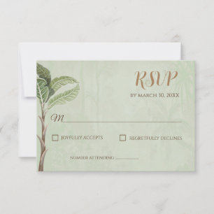 Pichwai Response Card or Indian wedding RSVP cards