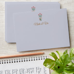 Pichwai theme Indian wedding invitation Envelope