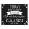 "Pick a seat" chalkboard wedding print