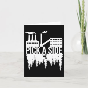 Pick A Side Pollution Nature Trees Climate Change Card
