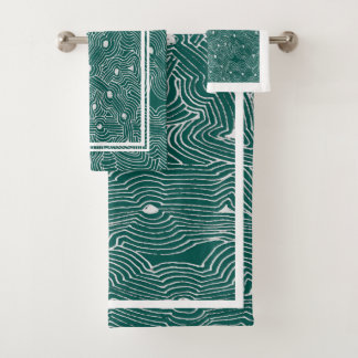 Pick Any Colour Background Ant Farm Abstract Kitch Bath Towel Set