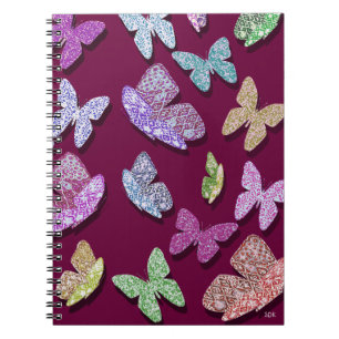 Pick Colour Butterflies Surreal & Fluttering Notebook