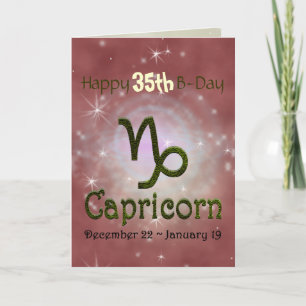 Pick Colour Capricorn Zodiac Astrological Sign Card