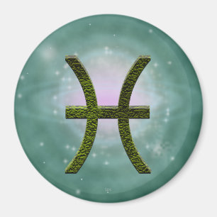 Pick Colour Pisces Zodiac Astrological Sign Magnet