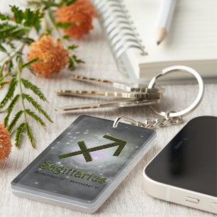 Pick Colour Sagittarius Zodiac Astrological Sign Keychain