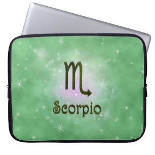 Pick Colour Scorpio Zodiac Astrological Sign Laptop Sleeve