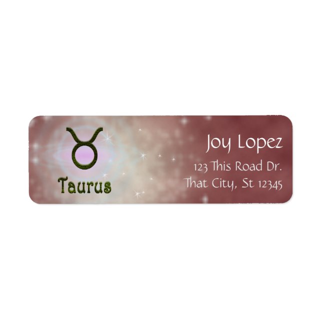 Pick Colour Taurus Zodiac Astrological Sign (Front)