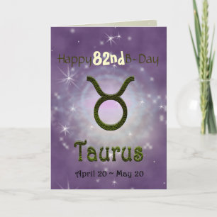 Pick Colour Taurus Zodiac Astrological Sign Card