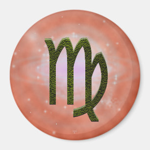 Pick Colour Virgo Zodiac Astrological Sign Magnet