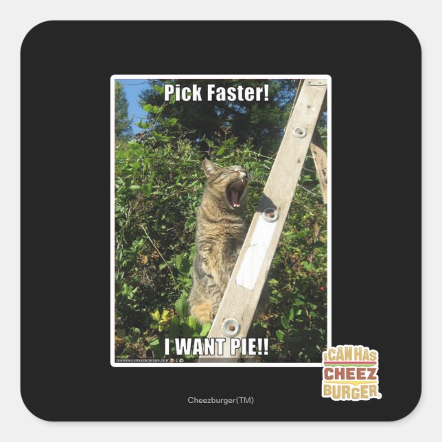 Pick Faster! Square Sticker (Front)