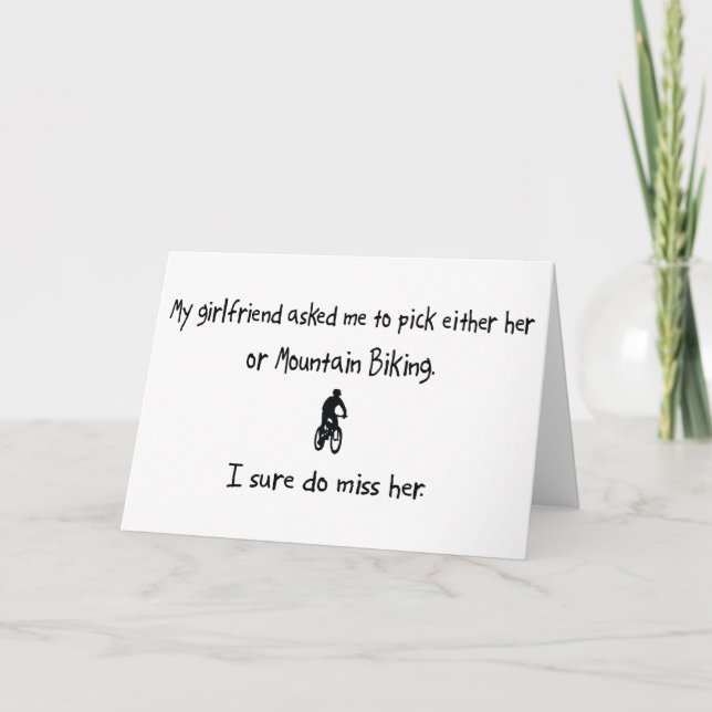 Pick Girlfriend or Mountain Biking Card (Front)