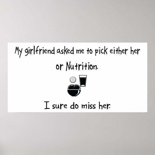 Pick Girlfriend or Nutrition Poster (Front)