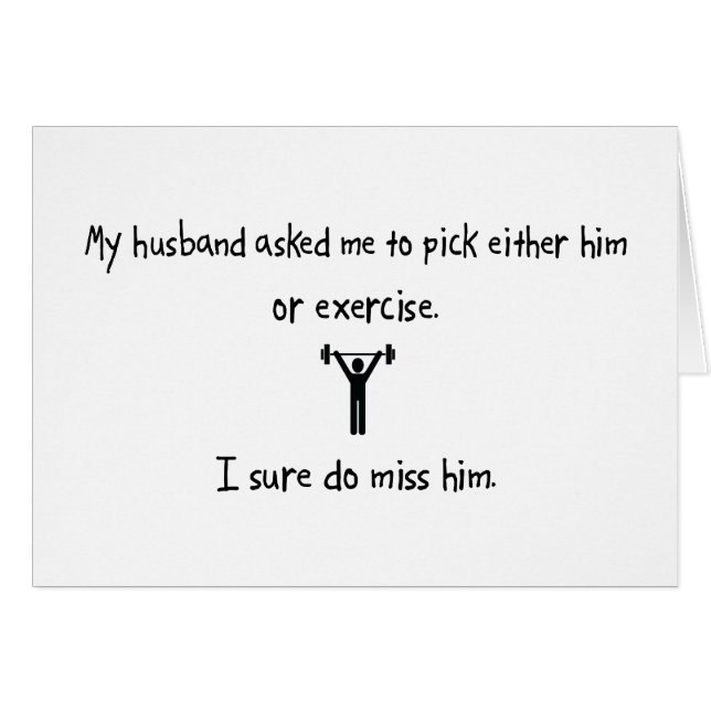 Pick Husband or Exercise (Front Horizontal)