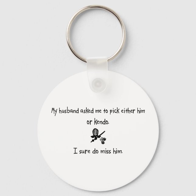 Pick Husband or Kendo Keychain (Front)