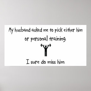 Pick Husband or Personal Training Poster