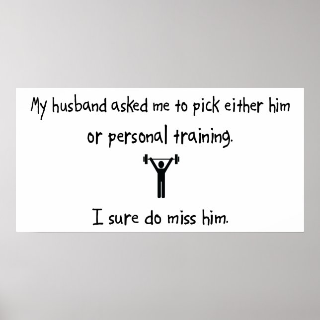 Pick Husband or Personal Training Poster (Front)