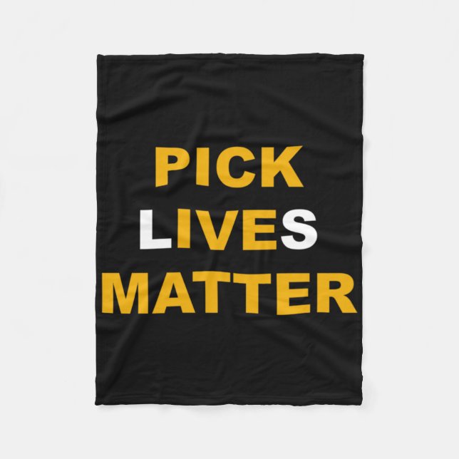 Pick Lives Sticker Sticker  Fleece Blanket (Front)