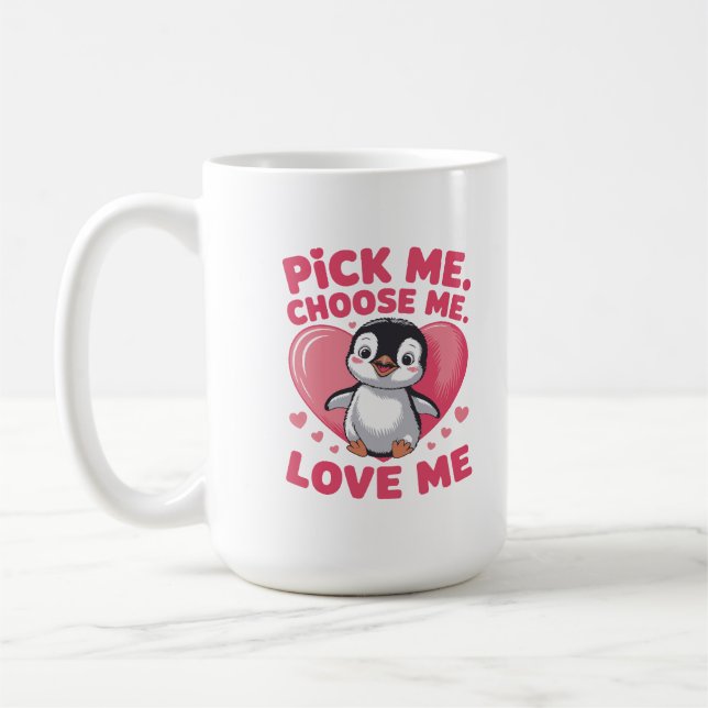 Pick-Me Penguin Coffee Mug (Left)