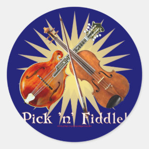 Pick 'n' Fiddle 2 Classic Round Sticker