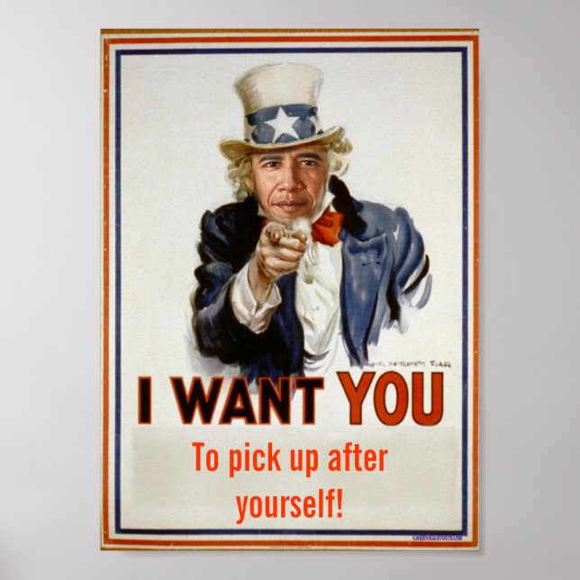 "pick up after yourself"  Poster (Front)