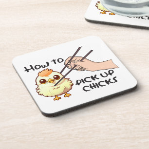 Pick up chicks coaster