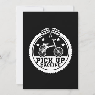 Pick Up Machine Tricycle Triker Trike Wheels Gift Invitation