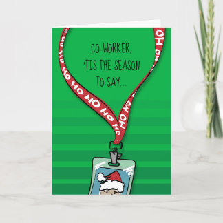 Pick Up My Slack Co-worker Christmas Funny Holiday Card