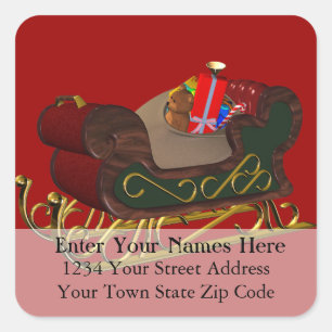 Pick Your Background Christmas Address Label