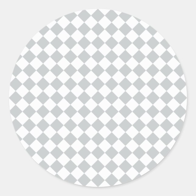 Pick your checkers colour Easily Customize This Classic Round Sticker (Front)