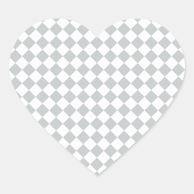 Pick your checkers colour Easily Customize This Heart Sticker (Front)