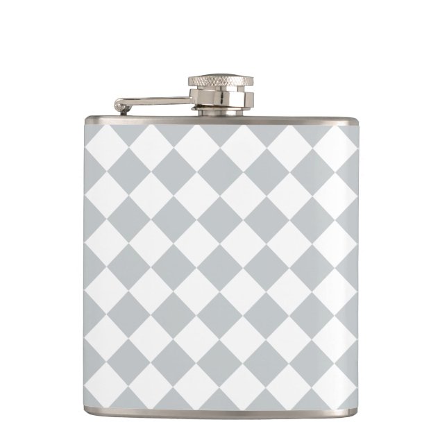 Pick your checkers colour Easily Customize This Hip Flask (Front)