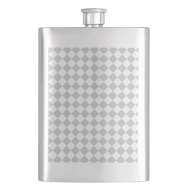 Pick your checkers colour Easily Customize This Hip Flask (Front)