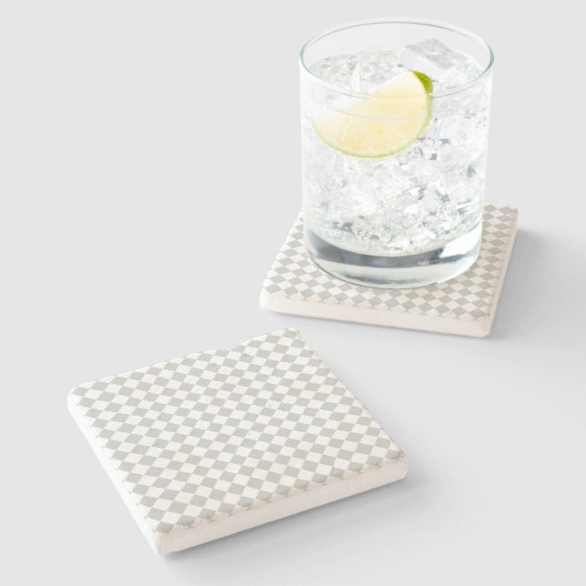 Pick your checkers colour Easily Customize This Stone Coaster (Side)