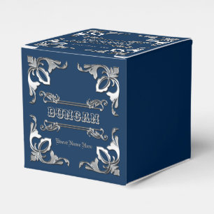 Pick Your Colour Classic Book Cover Silver Favor Box