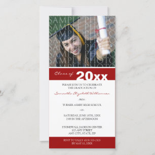 Pick YOUR Colour Custom Graduation Announcement