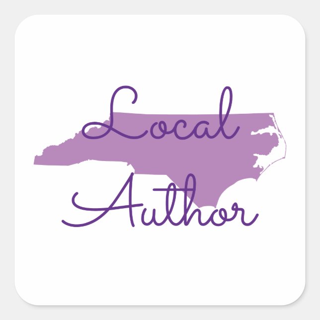 Pick Your Colours North Carolina Local Author Square Sticker (Front)