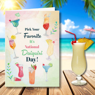 Pick Your Favourite National Daiquiri Day July 19 Card