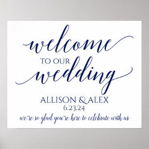PICK-YOUR-OWN-COLOR! Romantic Wedding Welcome Sign