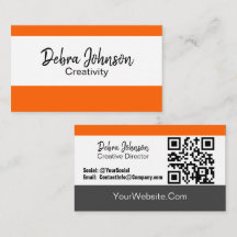 Pick Your Own Colour Professional Stripes QR Code 