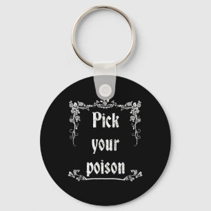Pick Your Poison Halloween Keychain