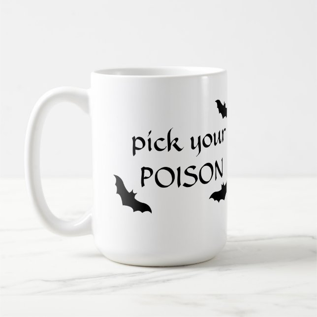 Pick your POISON Halloween Mug (Left)
