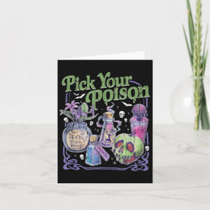 Pick Your Poison, Vintage Princess Halloween Card