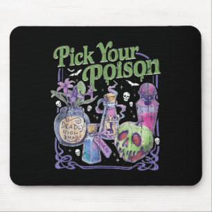 Pick Your Poison, Vintage Princess Halloween  Mouse Pad