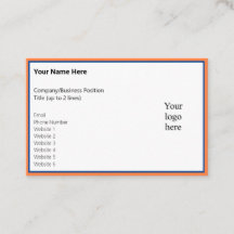 Picked Mango and Deep Blue Online Biz Logo