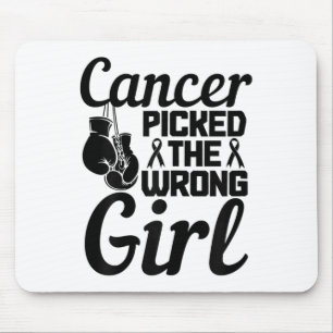 Picked The Wrong Girl Breast Cancer Awareness Mont Mouse Pad