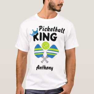 Pickelball King Paddles Ball T-Shirt