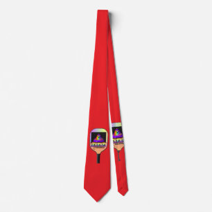 Pickelball Red  Tie