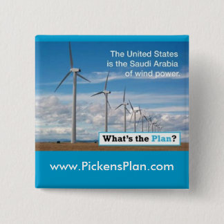 Pickens Plan - Wind 2 Inch Square Button
